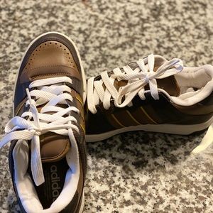 Adidas Brown and Tan Sneakers